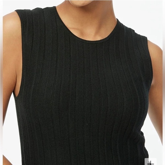 NWT J.CREW FACTORY Sleeveless Sweater-Dress Pleated Cream Medium - Picture 10 of 11